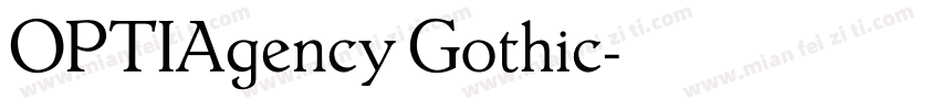 OPTIAgency Gothic字体转换